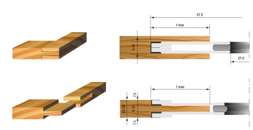 Wendeplatten-Verstellschlitzfräser 250x8-15x30xZ=4xV=4